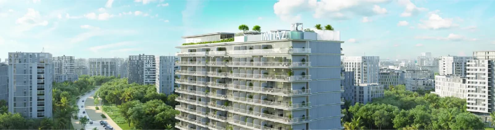 Dubai Land Residence Complex boulevards