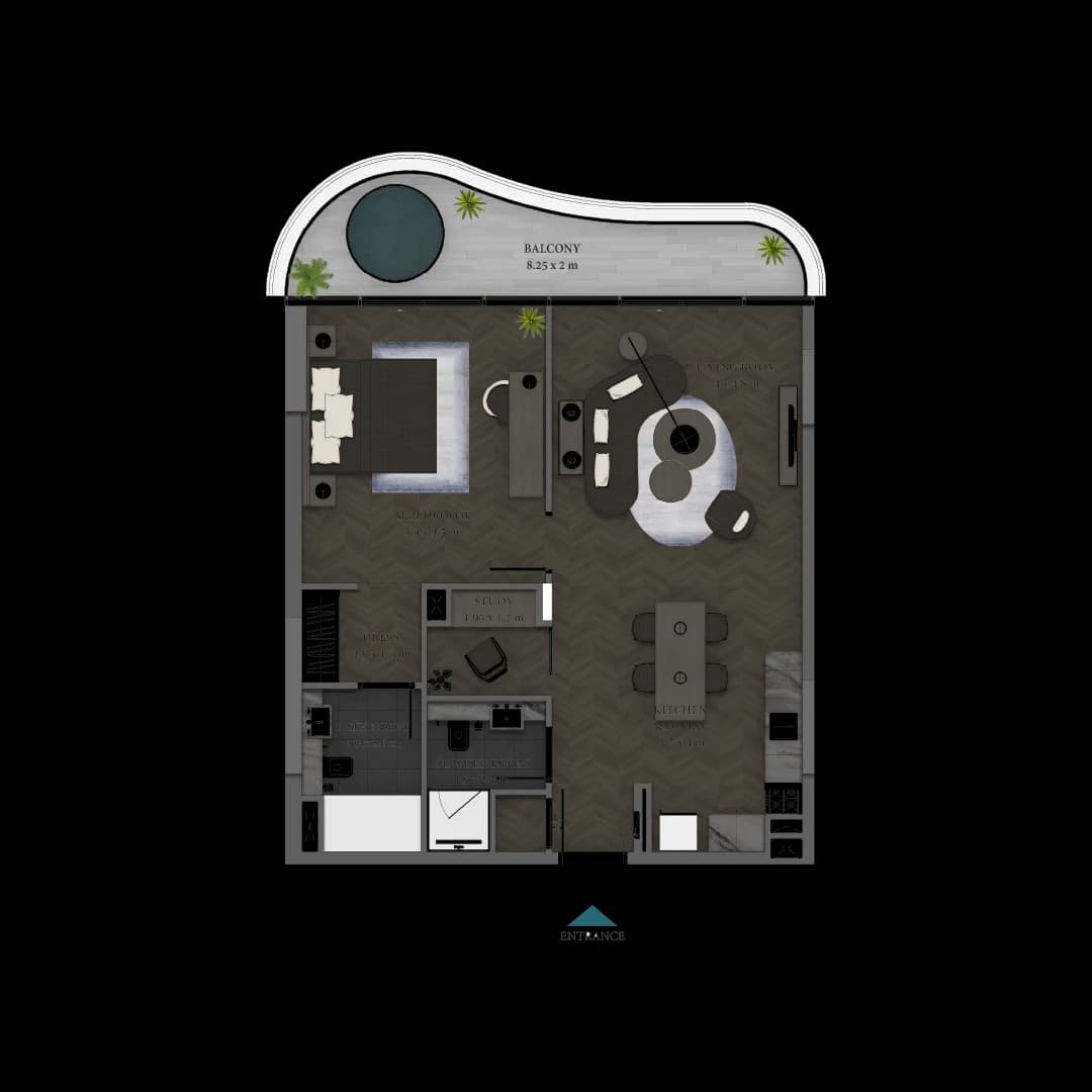 1 BR Type 1 — Beach Walk 4