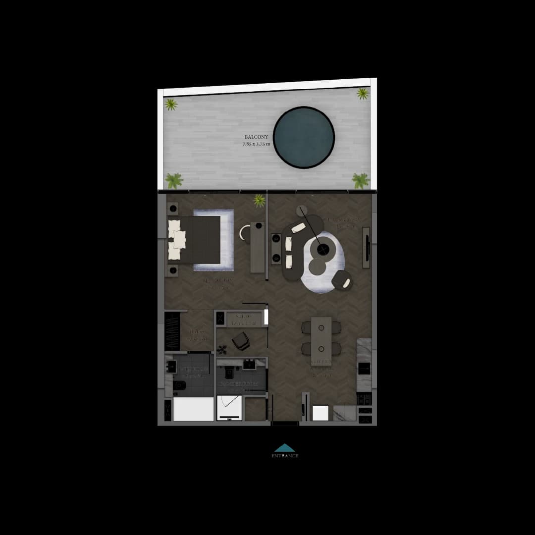 1 BR Type 3 — Beach Walk 4