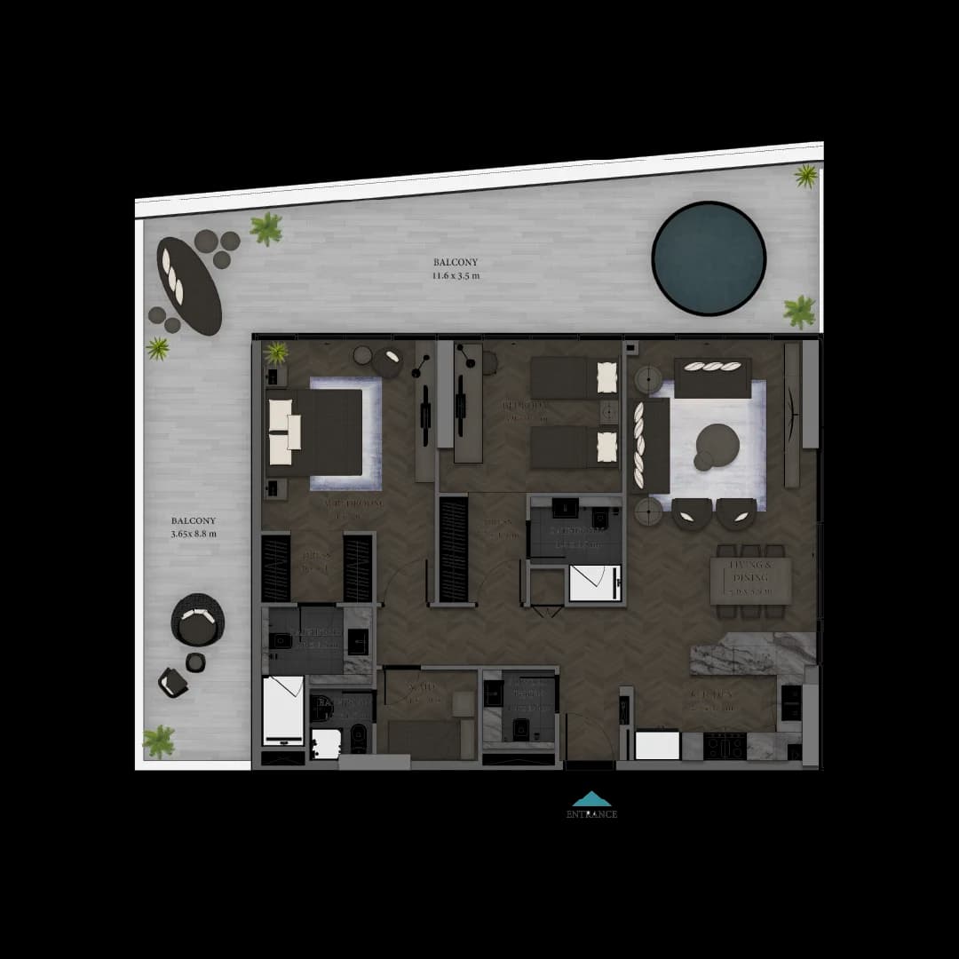 2 BR Type 2 — Beach Walk 4