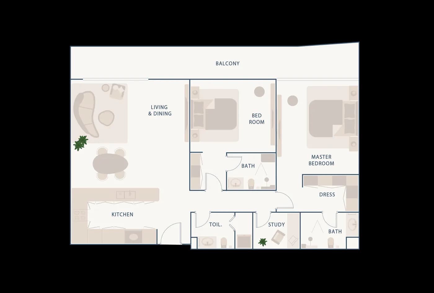 2nd Floor-01 — Beach Walk Residence