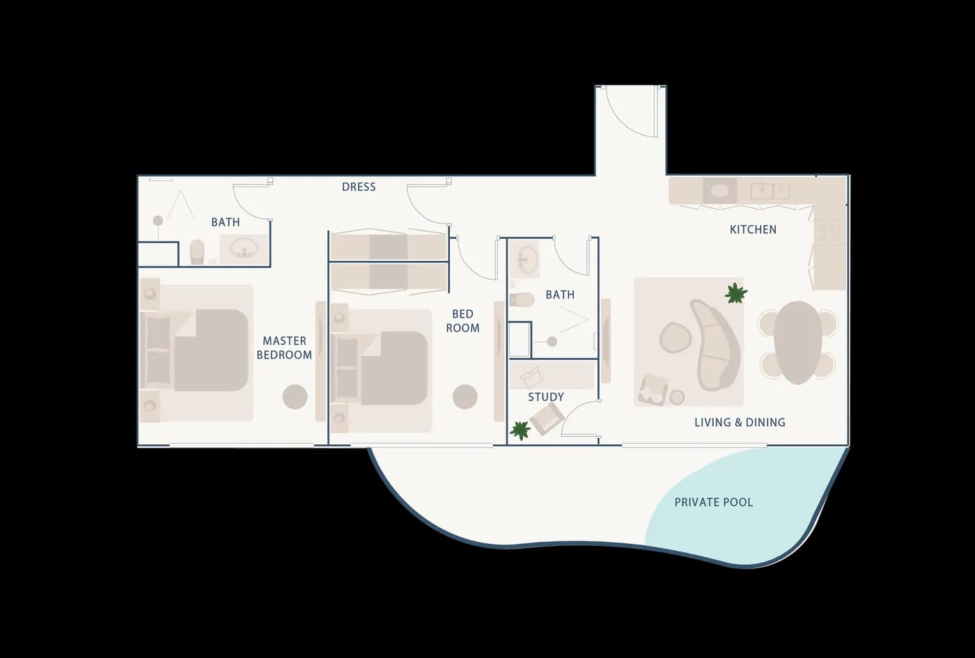 2nd Floor-03 — Beach Walk Residence